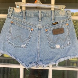 Wrangler Vintage High Waisted Shorts